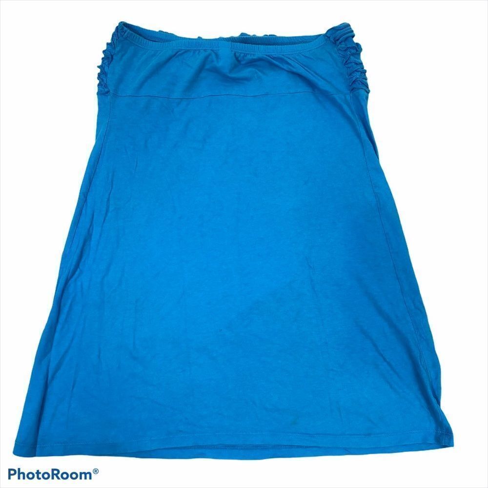 Miken Blue Strapless Swim Cover‎ Up Size Small - Picture 6 of 8